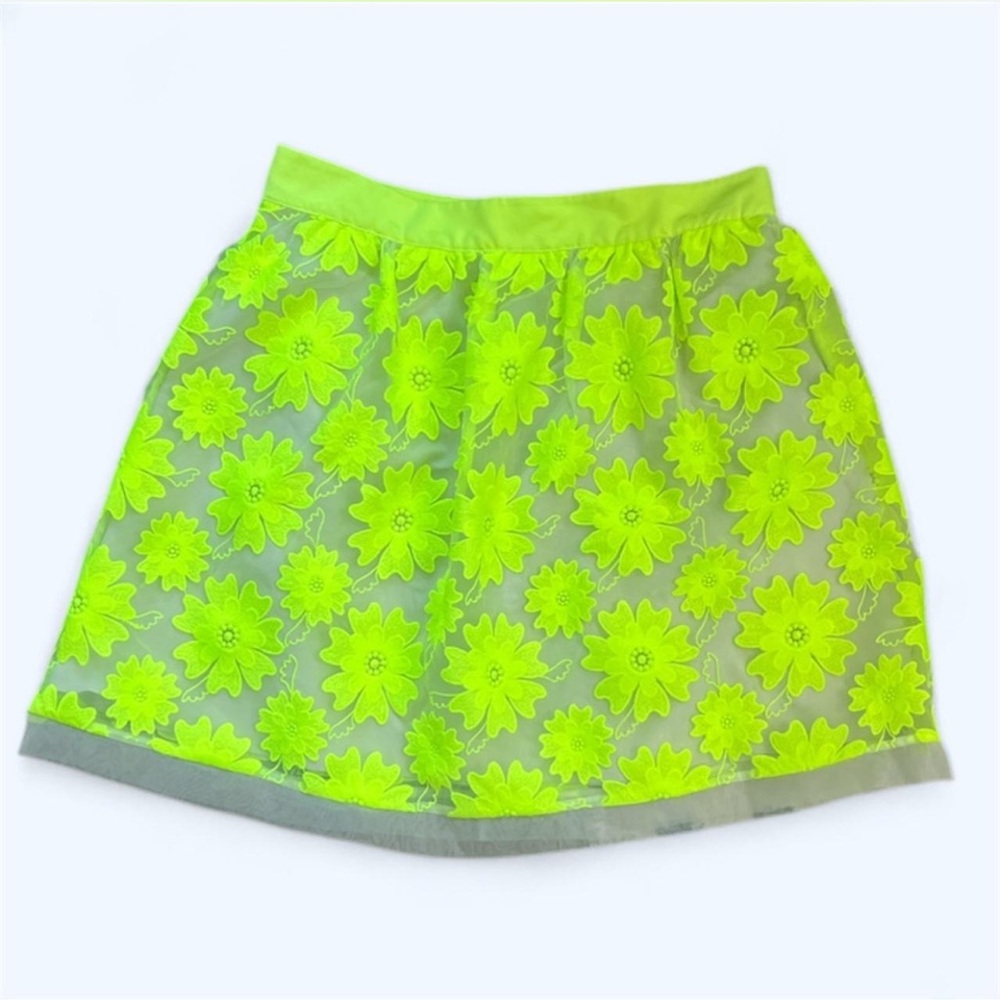 Floral Neon Green Skirt from KAREN MILLEN 6